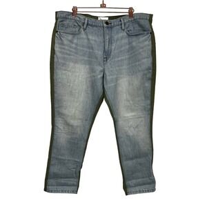 NWOT FRAME DENIM LE BEAU‎ MIX MEDIA HIGH RISE CARGO JEANS SZ 32